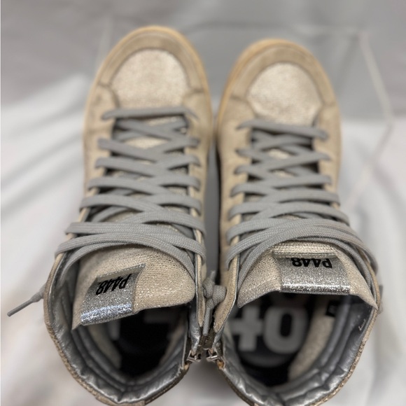 P448 Gold/Beige  High-Top Sneakers - Picture 6 of 8